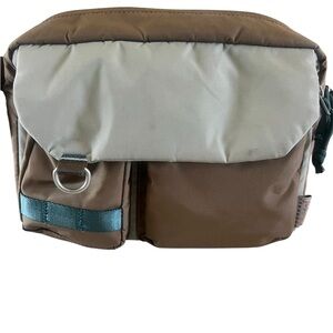 Stylish Brown and Cream Men's Bag
